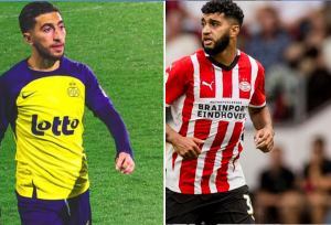 أداء متفاوت في دوري أبطال أوروبا: أيت الحاج يتألق والصيباري يعاني مع آيندهوفن