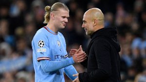 غوارديولا يكشف موقفه من إمكانية انتقال هالاند إلى برشلونة