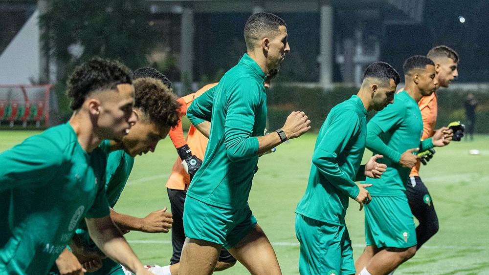 المنتخب المغربي يواصل تحضيراته لمواجهة البحرين الودية
