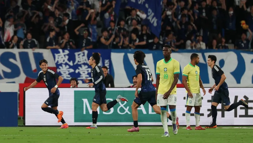 اليابان تفاجئ البرازيل بفوز تاريخي 3-2