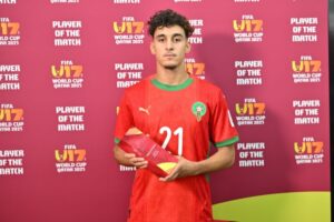 الداودي يتوج أفضل لاعب في مباراة المغرب وكاليدونيا الجديدة