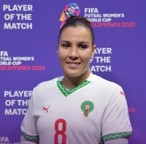 مريم حجري تتوج أفضل لاعبة في لقاء المغرب والفلبين