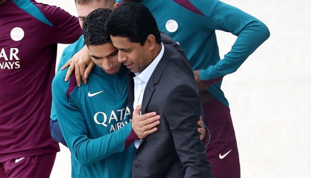 الخليفي يهنئ حكيمي بعد تتويجه بجائزة أفضل لاعب أفريقي 2025