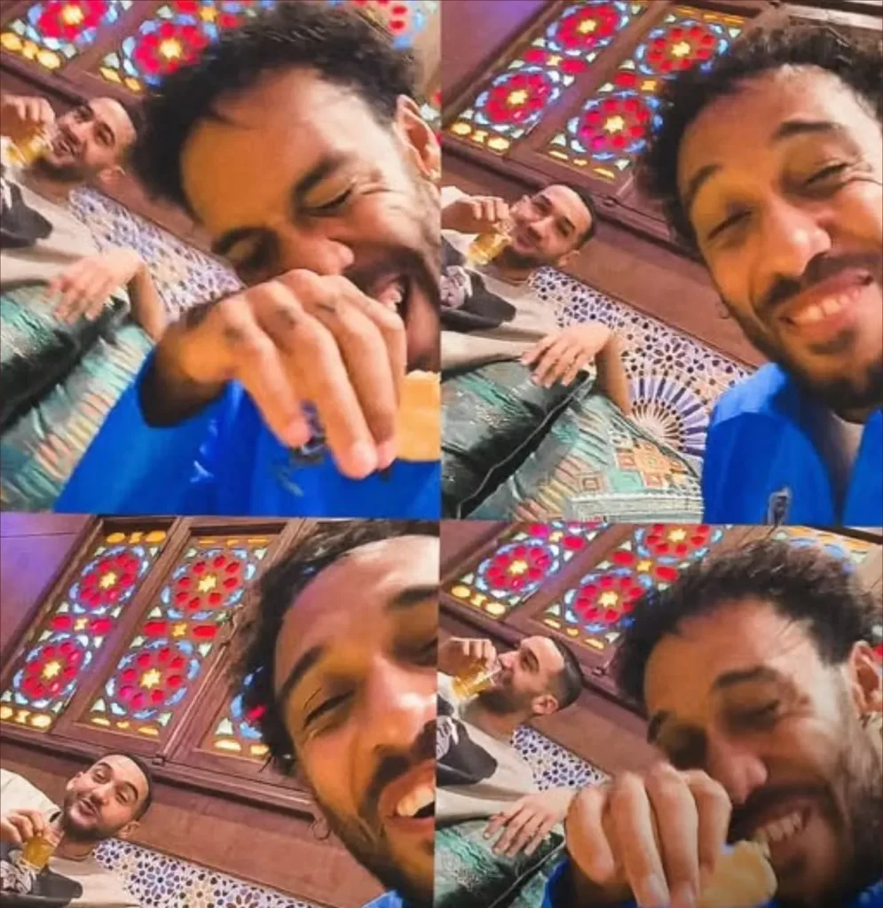 ضحك وشاي مغربي.. كواليس لقاء زياش وأوباميانغ في معسكر الغابون