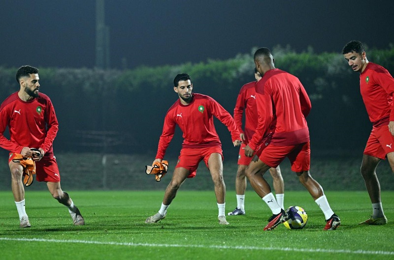 المغرب ينهي تحضيراته لنهائي كأس العرب أمام الأردن
