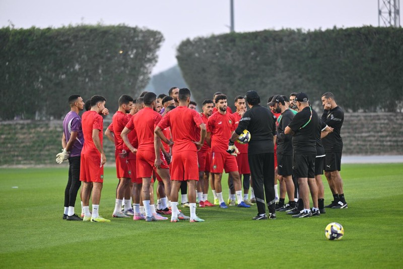 المغرب يختتم تدريباته استعدادًا لموقعة السعودية في كأس العرب 2025