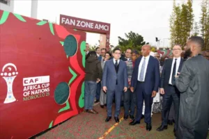 بوريطة ولقجع وموتسيبي يفتتحون منطقة مشجعي "AMCI" بالمغرب