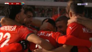 صلاح يسجل هدف فوز مصر أمام جنوب إفريقيا في كأس أفريقيا