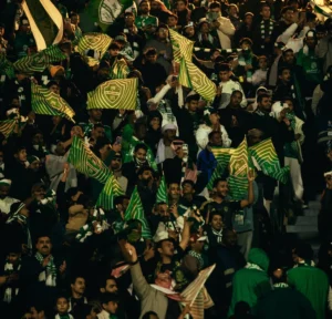 تماس كهربائي يعطل إنارة ملعب تبوك أثناء احتفال الأهلي