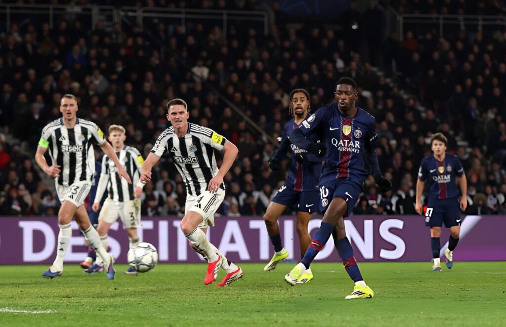 سان جيرمان يتعادل مع نيوكاسل ويخسر التأهل المباشر بدوري الأبطال