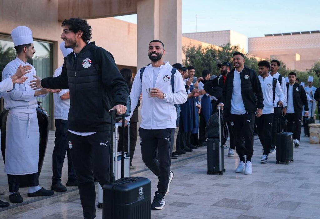 فندق أغادير يكرم بعثة المنتخب المصري بممر شرفي