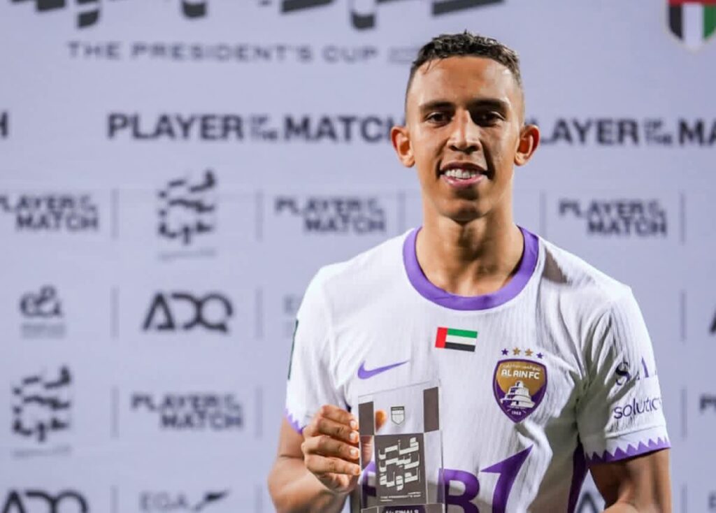 سفيان رحيمي يحصد جائزة رجل مباراة العين ودبا الفجيرة