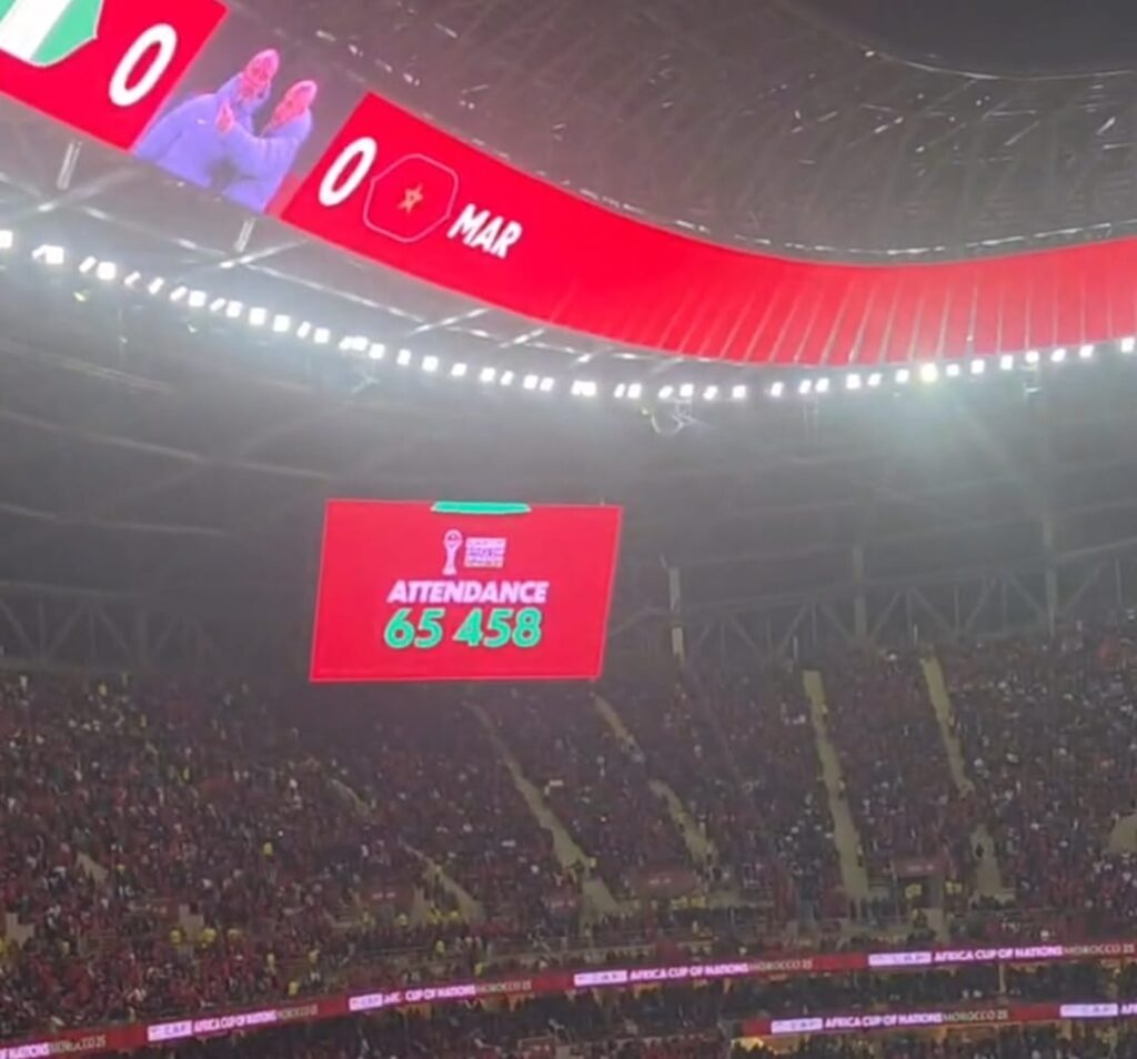 65 ألف متفرج يشهدون نصف نهائي المغرب ونيجيريا بإفريقيا