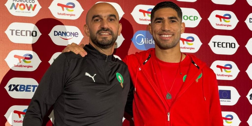 الركراكي يعلن مشاركة حكيمي أساسيًا أمام تنزانيا