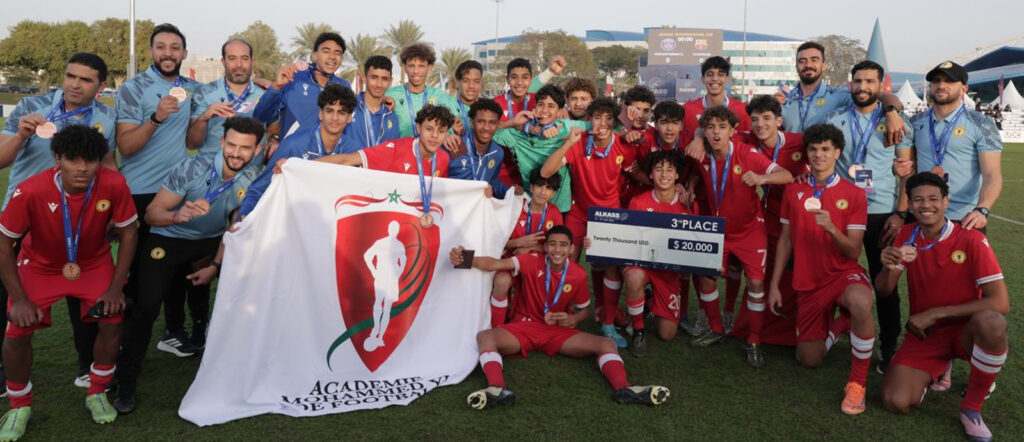 أكاديمية محمد السادس المغربية تحرز المركز الثالث بكأس قطر الدولية