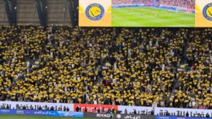 جماهير النصر تدعم رونالدو في مباراة الاتحاد بالرياض