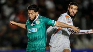 التشكيلة الرسمية لمباراة نهضة بركان والرجاء الرياضي البطولة الاحترافية