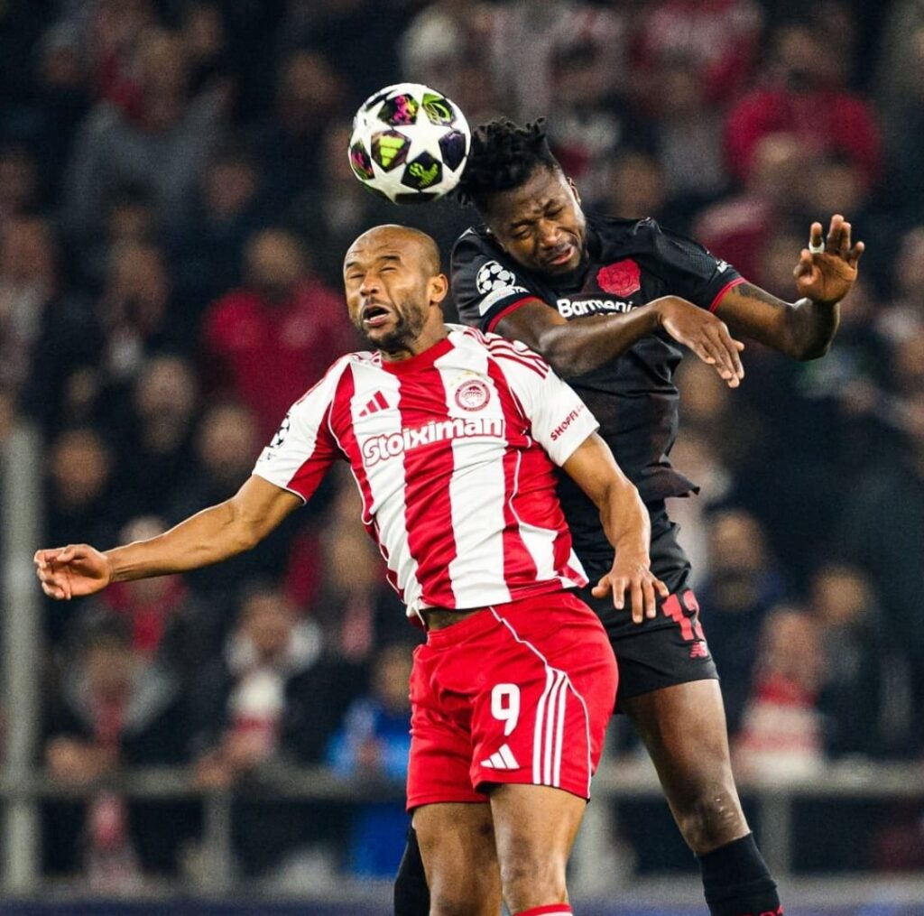 أولمبياكوس يخسر أمام ليفركوزن بذهاب الملحق.. والكعبي يشارك