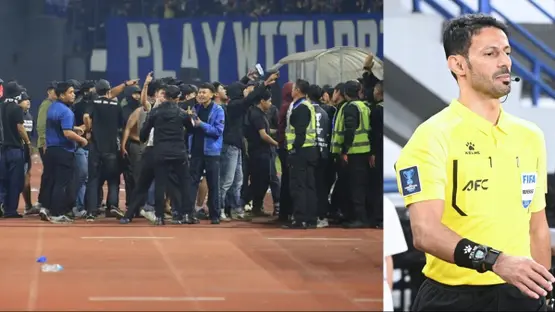 حكم سعودي ينجو من اعتداء جماهيري عنيف بإندونيسيا