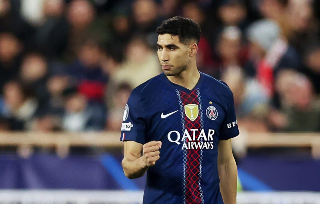 حكيمي يقود باريس سان جيرمان للفوز على موناكو بدوري الأبطال