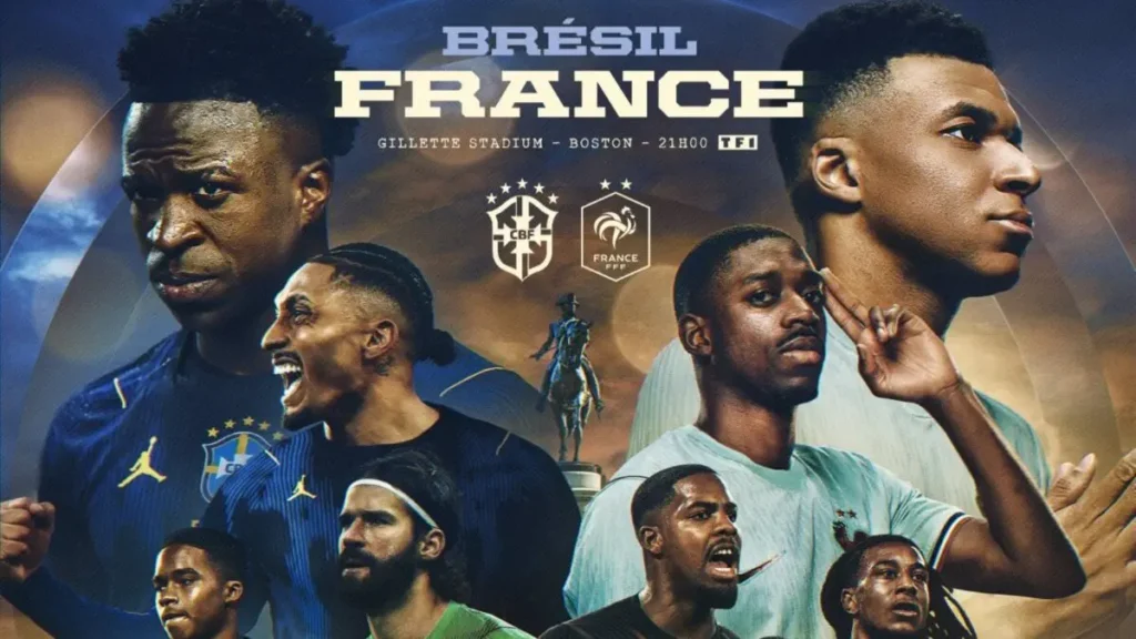 أبو ظبي الرياضية تنقل مباراة البرازيل وفرنسا مجانًا