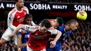 أرسنال يعادل رقمًا قياسيًا في الركنيات بالدوري الإنجليزي