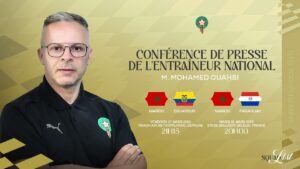 وهبي يعلن قائمة المنتخب المغربي في بث مباشر