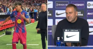 فليك يوضح سبب غضب لامين يامال بعد الفوز على أتلتيكو