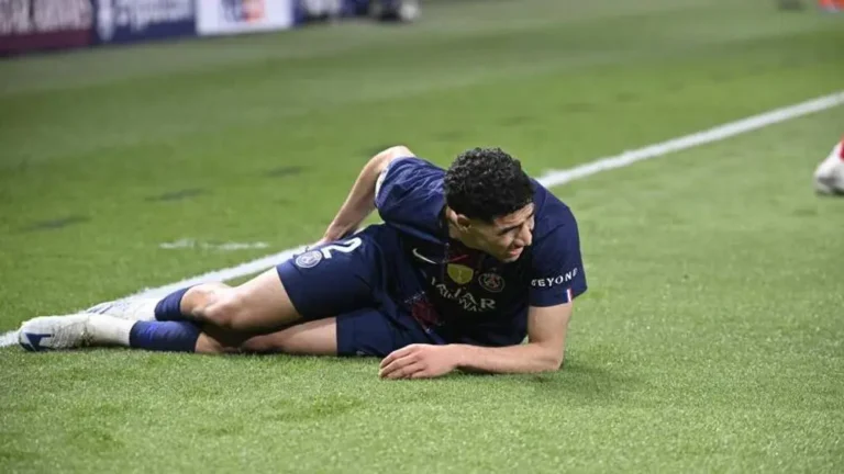 قلق في باريس.. تفاصيل جديدة حول إصابة حكيمي أمام بايرن