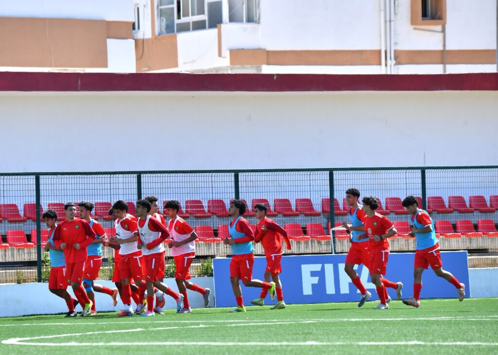 المغرب تحت 17 سنة يختتم تحضيراته لمواجهة ليبيا