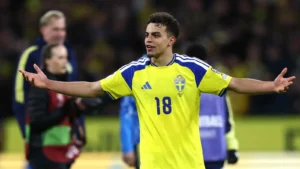 السويد تتأهل للمونديال بفضل العياري وتواجه تونس.