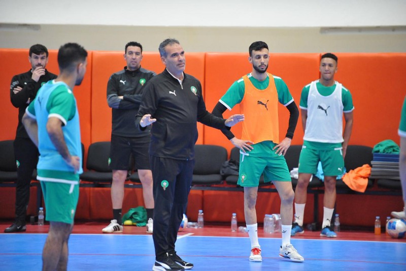 الدكيك يواصل تحضيرات المغرب للفوتسال استعدادًا لدوري بركان