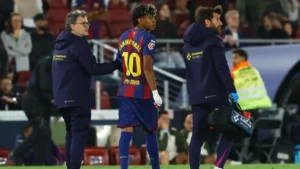 خبير طب رياضى يحذر من إصابة يامال ببرشلونة وإسبانيا