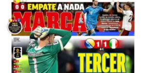 إخفاق إيطاليا يتصدر الصحف العالمية بعد الفشل المونديالي