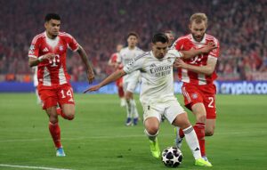 خروج دياز وطرد كامافينغا ينهيان مشوار ريال مدريد أمام بايرن.