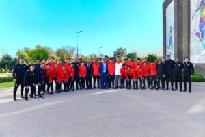 لقجع يستقبل منتخب المغرب للناشئين قبل "كان" إفريقيا