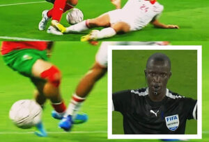 حكم غامبي يثير جدلاً بتحكيمه مباراة المغرب وتونس