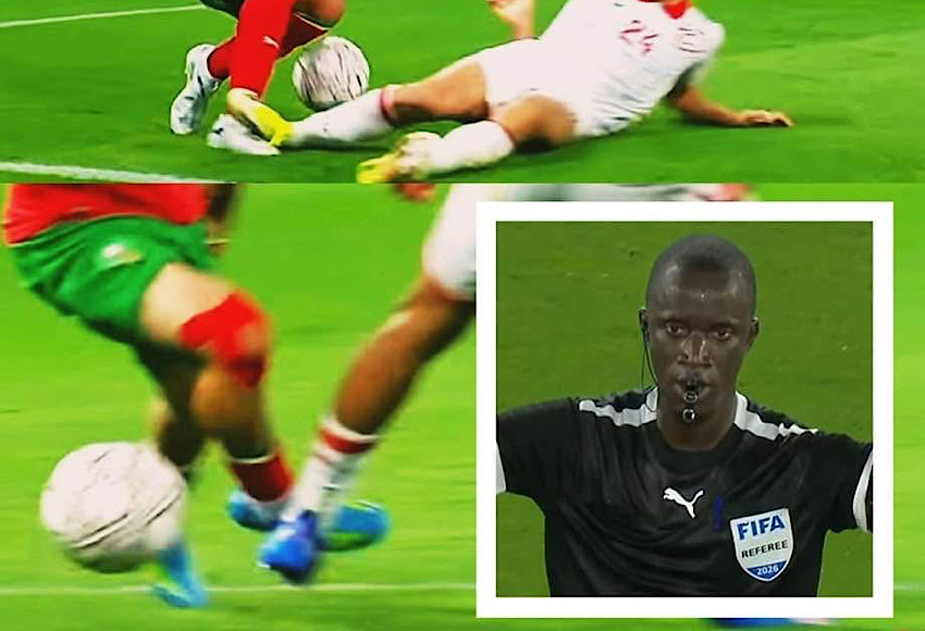 حكم غامبي يثير جدلاً بتحكيمه مباراة المغرب وتونس