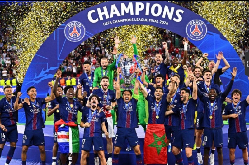 ريال مدريد وبرشلونة يهنئان باريس سان جيرمان بلقب الأبطال