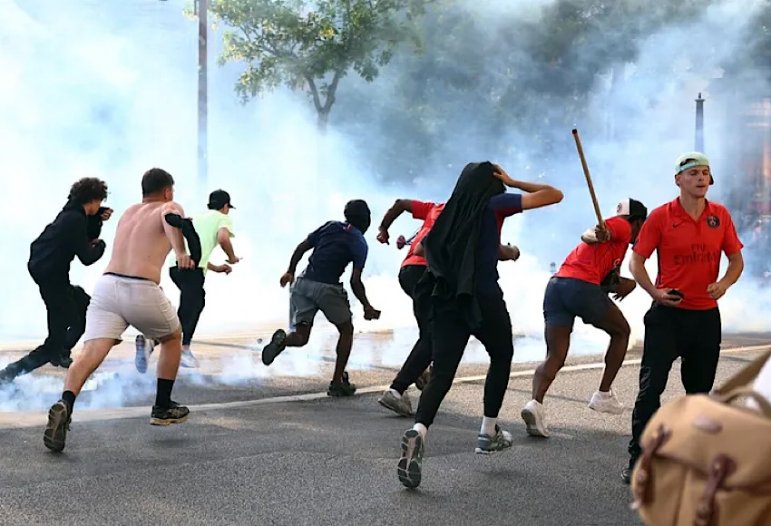 اعتقالات وأعمال شغب في باريس بعد فوز سان جيرمان بدوري الأبطال