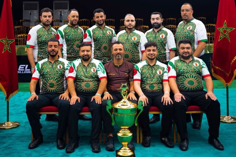 المنتخب المغربي يتوج بلقب بطولة العالم للبلياردو في مراكش