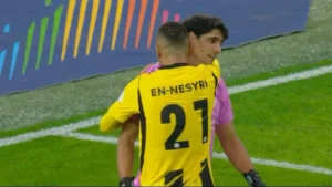 النصيري يوضح أسباب عدم احتفاله بهدفه في مرمى ياسين بونو