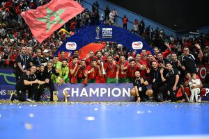المغرب ينفرد بالرقم القياسي في كأس أفريقيا لكرة الصالات بعد تتويجه الرابع