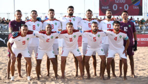 المنتخب المغربي لكرة القدم الشاطئية ينهي تدريباته لمواجهة ليبيا غداً الجمعة